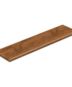 Applewood 47 in. Length x 12-1/8 in. Wide x 1-11/16 in. Thick Laminate Left Return to Cover Stairs 1 in. Thick by Cap A Tread