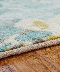Radiance Aqua 7 ft. 6 in. x 10 ft. Floral Area Rug by Mohawk Home -Mohawk Home Sales aqua mohawk home area rugs 003478 40 1000