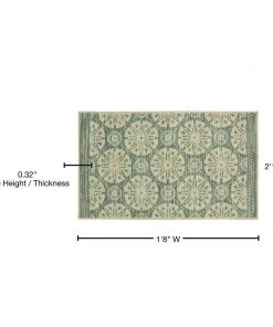 Sand Dollar Aqua 1 ft. 8 in. x 2 ft. 10 in. Medallion Machine Washable Area Rug by Mohawk Home -Mohawk Home Sales aqua mohawk home area rugs 549121 fa 1000