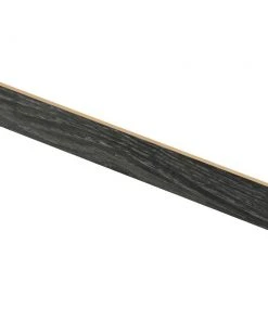Aspen Oak Black/Noble Oak 47 in. Long x 1/2 in. Thick x 7-3/8 in. Wide Vinyl Overlay Riser to be Used with Cap A Tread