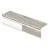 Athabasca Glacier/Pelican Gray 1-11/16 in. T x 12-1/8 in. W x 47 in. L Stair Tread and Reversible Riser Kit by Cap A Tread