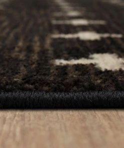 Sahana Black 5 ft. x 8 ft. Geometric Area Rug by Mohawk Home -Mohawk Home Sales black mohawk home area rugs 022974 40 1000