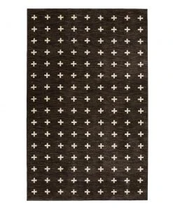 Sahana Black 5 ft. x 8 ft. Geometric Area Rug by Mohawk Home