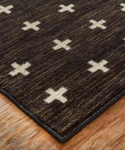 Sahana Black 5 ft. x 8 ft. Geometric Area Rug by Mohawk Home -Mohawk Home Sales black mohawk home area rugs 022974 77 1000