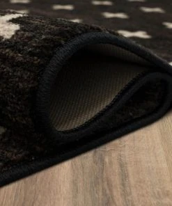 Sahana Black 5 ft. x 8 ft. Geometric Area Rug by Mohawk Home -Mohawk Home Sales black mohawk home area rugs 022974 c3 1000