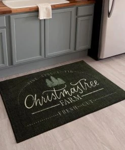 Christmas Tree Farm Black 2 ft. 6 in. x 4 ft. 2 in. Machine Washable Area Rug by Mohawk Home -Mohawk Home Sales black mohawk home area rugs 764609 31 1000