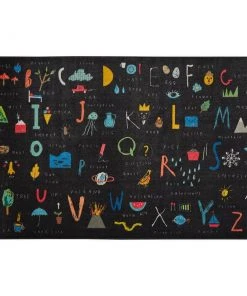 ABC Letters Black 8 ft. x 10 ft. Whimsical Area Rug by Mohawk Home
