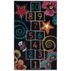 Hopscotch Black 7 ft. 6 in. x 10 ft. Whimsical Area Rug by Mohawk Home -Mohawk Home Sales black mohawk home kids rugs 627843 64 1000
