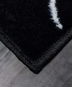 Hopscotch Black 7 ft. 6 in. x 10 ft. Whimsical Area Rug by Mohawk Home -Mohawk Home Sales black mohawk home kids rugs 627843 77 1000