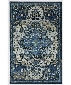 Emiko Blue 6 ft. x 9 ft. Oriental Area Rug by Mohawk Home
