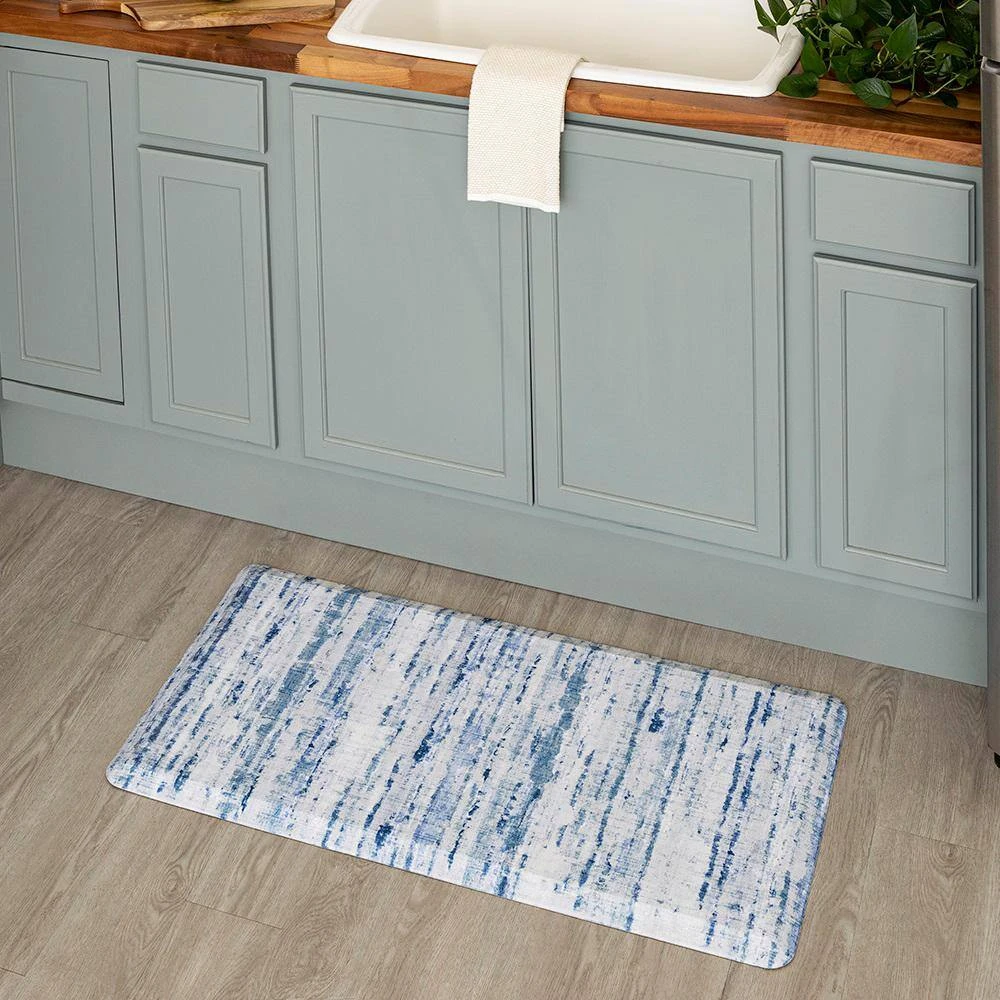 Cerulean Blue 20 in. x 42 in. Kitchen Mat by Mohawk Home 4 Cerulean Blue 20 in. x 42 in. Kitchen Mat by Mohawk Home - Image 2