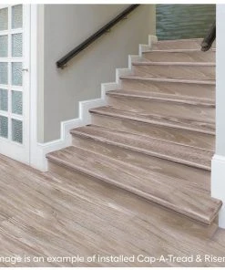 Boca de Yuma Stair Tread and Reversible Riser Kit 47 in. L x 12-1/8 in. W x 2-3/16 in. T by Cap A Tread -Mohawk Home Sales boca de yuma cap a tread vinyl stair treads 01ca77214 31 1000