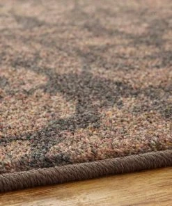 Bonjour Damask Brown 5 ft. x 8 ft. Floral Area Rug by Mohawk Home -Mohawk Home Sales brown mohawk home area rugs 049018 40 1000