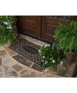 Flowery Tiles 24 in. x 48 in. Ornamental Entry Mat by Mohawk Home 7 Flowery Tiles 24 in. x 48 in. Ornamental Entry Mat by Mohawk Home -Mohawk Home Sales brown mohawk home door mats 621339 31 1000
