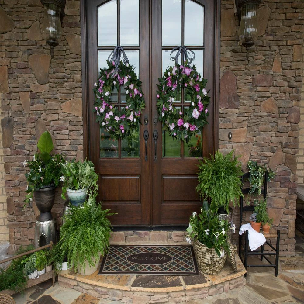 Flowery Tiles 24 in. x 48 in. Ornamental Entry Mat by Mohawk Home 4 Flowery Tiles 24 in. x 48 in. Ornamental Entry Mat by Mohawk Home - Image 2