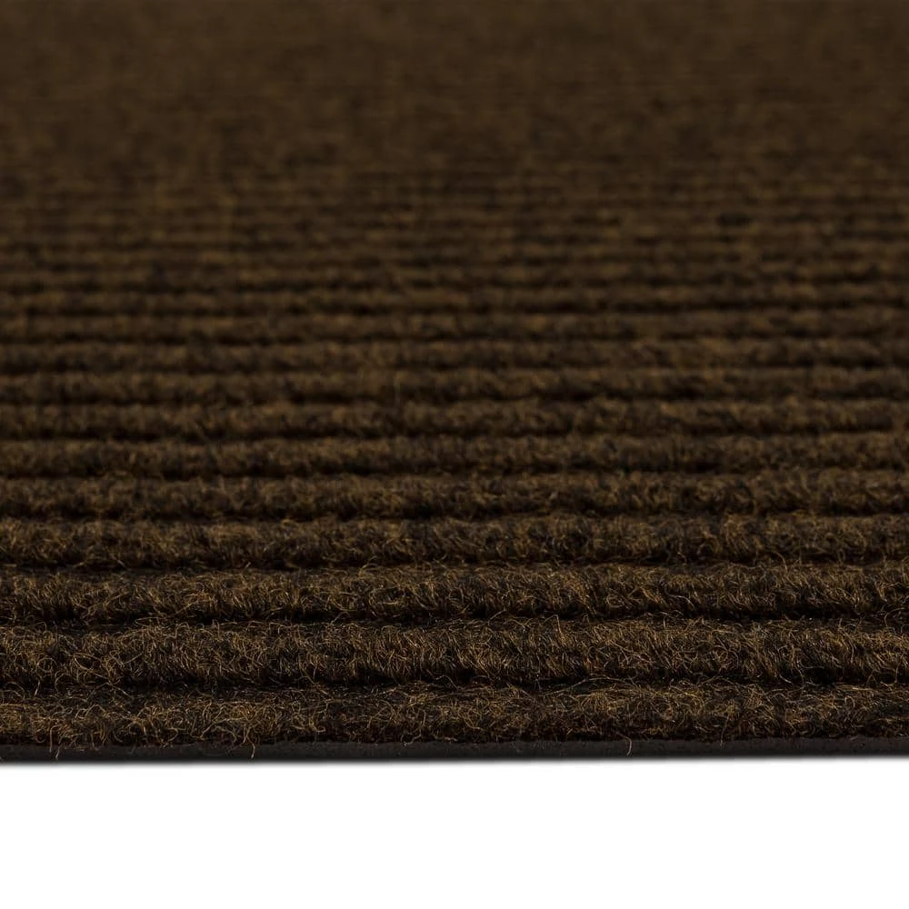 Striped Utility Mat Brown Indoor/Outdoor 18 in. x 30 in. Utility Door Mat by Mohawk Home 5 Striped Utility Mat Brown Indoor/Outdoor 18 in. x 30 in. Utility Door Mat by Mohawk Home - Image 3