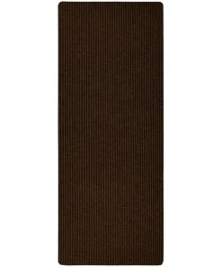 Striped Utility Mat Brown Indoor/Outdoor 24 in. x 60 in. Utility Door Mat by Mohawk Home