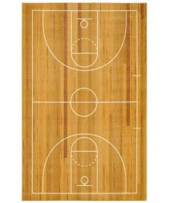 Basketball Court Tan 8 ft. x 10 ft. Contemporary Area Rug by Mohawk Home