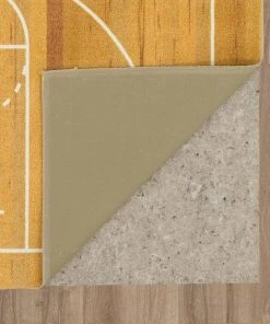 Basketball Court Tan 8 ft. x 10 ft. Contemporary Area Rug by Mohawk Home -Mohawk Home Sales brown mohawk home kids rugs 065377 66 1000