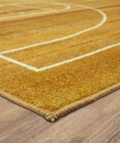 Basketball Court Tan 8 ft. x 10 ft. Contemporary Area Rug by Mohawk Home -Mohawk Home Sales brown mohawk home kids rugs 065377 77 1000