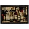 Wine and Glasses Brown 2 ft. 6 in. x 3 ft. 10 in. Machine Washable Kitchen Rug by Mohawk Home -Mohawk Home Sales brown mohawk home kitchen mats 322878 64 1000
