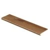 Burnt Oak/Auburn Wood 47 in. Length x 12-1/8 in. W x 1-11/16 in. T Vinyl Overlay to Cover Stairs 1 in. T by Cap A Tread -Mohawk Home Sales burnt oak auburn wood cap a tread vinyl stair treads 016073689 64 1000