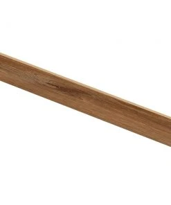 Burnt Oak/Auburn Wood 47 in. L x 1/2 in. T x 7-3/8 in. W Vinyl Overlay Riser to be Used with Cap A Tread