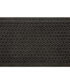 Dots Charcoal 18 in. x 30 in. Impressions Door Mat by Mohawk Home