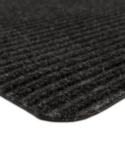 Striped Utility Mat Charcoal Indoor/Outdoor 24 in. x 60 in. Utility Door Mat by Mohawk Home -Mohawk Home Sales charcoal mohawk home door mats 824594 1d 1000