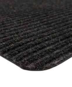 Striped Utility Mat Charcoal Indoor/Outdoor 24 in. x 72 in. Utility Door Mat by Mohawk Home -Mohawk Home Sales charcoal mohawk home door mats 824600 1d 1000