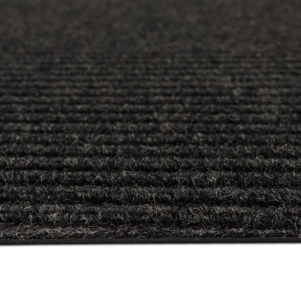 Striped Utility Mat Charcoal Indoor/Outdoor 36 in. x 48 in. Utility Door Mat by Mohawk Home 5 Striped Utility Mat Charcoal Indoor/Outdoor 36 in. x 48 in. Utility Door Mat by Mohawk Home - Image 3