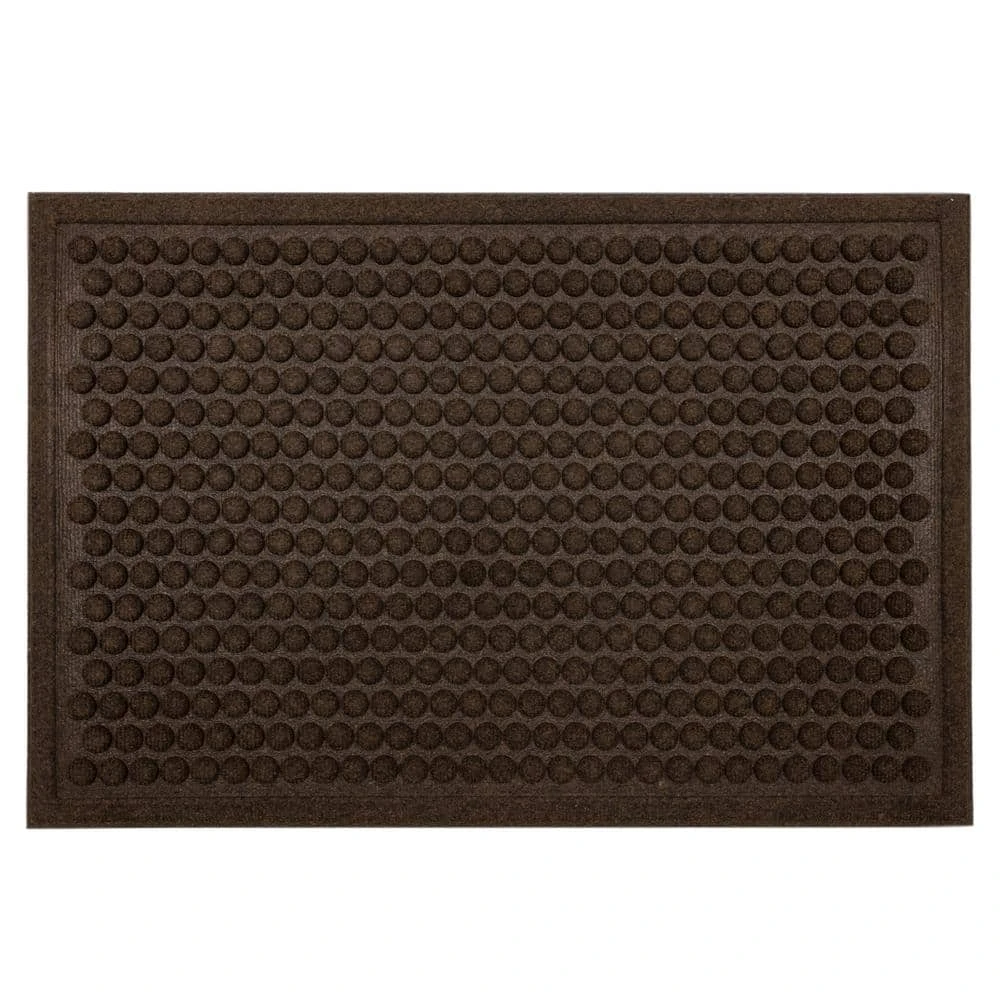 Dots Chocolate 36 in. x 48 in. Impressions Door Mat by Mohawk Home 3 Dots Chocolate 36 in. x 48 in. Impressions Door Mat by Mohawk Home