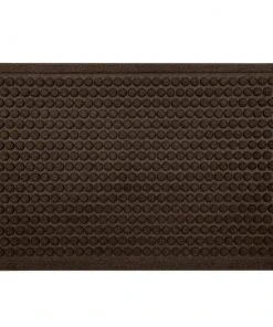 Dots Chocolate 24 in. x 36 in. Impressions Door Mat by Mohawk Home