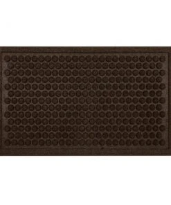 Dots Chocolate 18 in. x 30 in. Impressions Door Mat by Mohawk Home