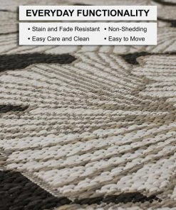 Harbour Blossoms Dark Grey 8 ft. x 10 ft. Floral Indoor/Outdoor Area Rug by Mohawk Home -Mohawk Home Sales dark grey mohawk home outdoor rugs 790028 66 1000