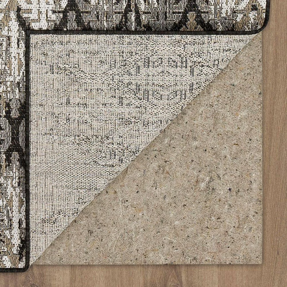 Marbella Dark Grey 5 ft. 3 in. x 7 ft. 6 in. Ikat Indoor/Outdoor Area Rug by Mohawk Home 11 Marbella Dark Grey 5 ft. 3 in. x 7 ft. 6 in. Ikat Indoor/Outdoor Area Rug by Mohawk Home - Image 9