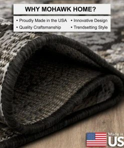 Marbella Dark Grey 5 ft. 3 in. x 7 ft. 6 in. Ikat Indoor/Outdoor Area Rug by Mohawk Home 22 Marbella Dark Grey 5 ft. 3 in. x 7 ft. 6 in. Ikat Indoor/Outdoor Area Rug by Mohawk Home -Mohawk Home Sales dark grey mohawk home outdoor rugs 791568 77 1000