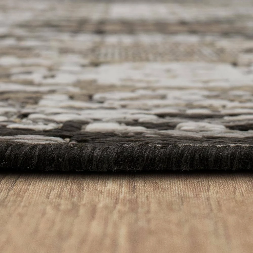 Marbella Dark Grey 5 ft. 3 in. x 7 ft. 6 in. Ikat Indoor/Outdoor Area Rug by Mohawk Home 10 Marbella Dark Grey 5 ft. 3 in. x 7 ft. 6 in. Ikat Indoor/Outdoor Area Rug by Mohawk Home - Image 8