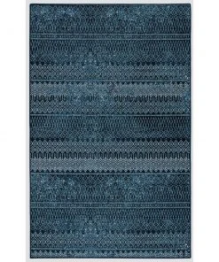 Prale Denim Blue 6 ft. x 9 ft. Moroccan Area Rug by Mohawk Home