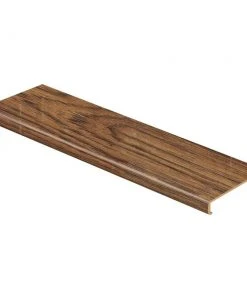 Distressed Brown Hickory 2-3/16 in. T x 2-1/8 in. W x 47 in. L Laminate to Cover Stairs 1-1/8 in. to 1-3/4 in. T by Cap A Tread