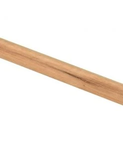 Fresh Oak/Elk Wood 94 in. L x 1/2 in. T x 7-3/8 in. W Vinyl Overlay Riser by Cap A Tread