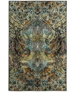 Lova Gold 10 ft. x 14 ft. Abstract Area Rug by Mohawk Home