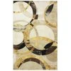 Mirrored Rings Gold 8 ft. x 10 ft. Geometric Area Rug by Mohawk Home -Mohawk Home Sales gold mohawk home area rugs 045881 64 1000