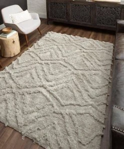 Zafi Gray 7 ft. x 10 ft. Shag Area Rug by Mohawk Home -Mohawk Home Sales gray mohawk home area rugs 680886 31 1000