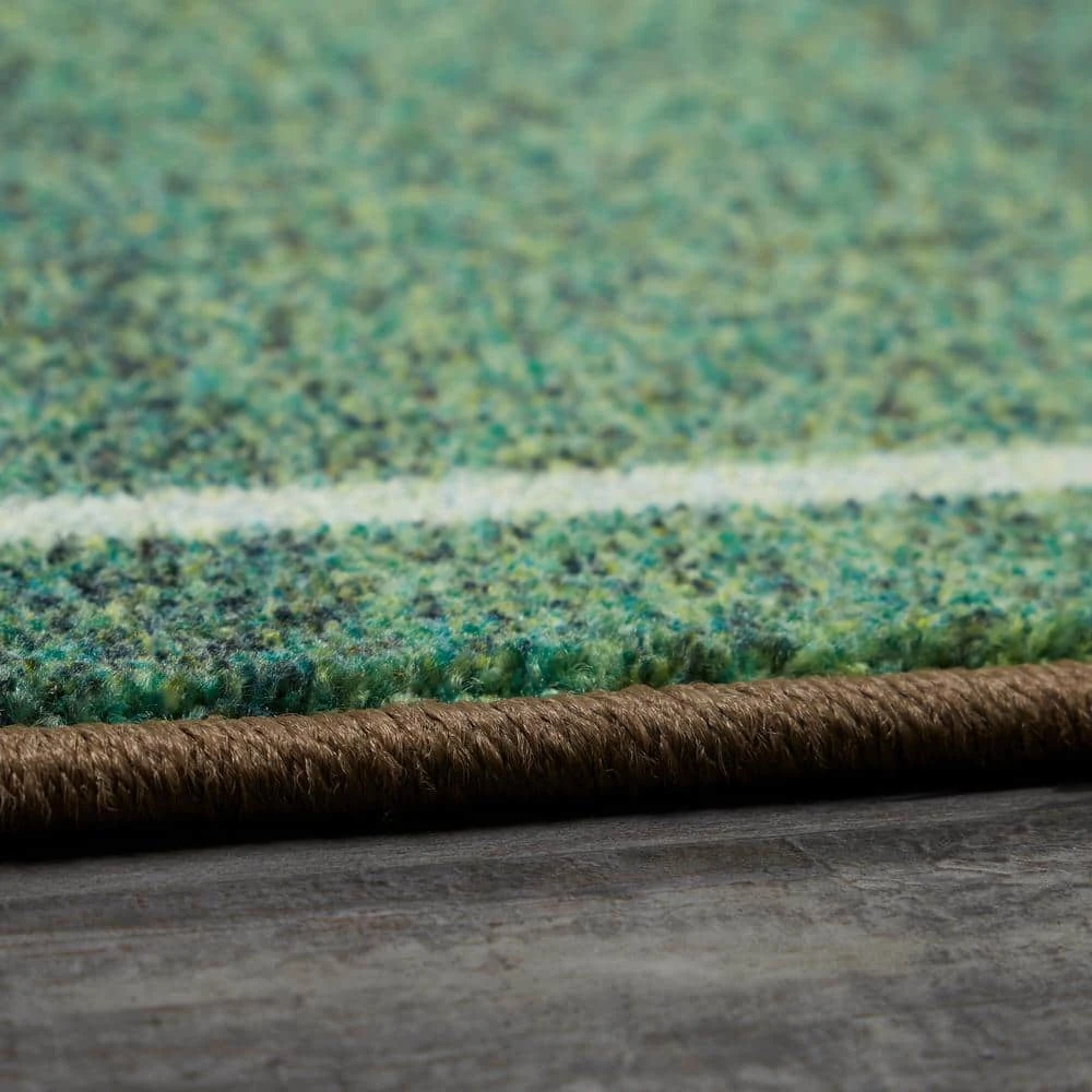 Soccer Field Green 8 ft. x 10 ft. Contemporary Area Rug by Mohawk Home 5 Soccer Field Green 8 ft. x 10 ft. Contemporary Area Rug by Mohawk Home - Image 3