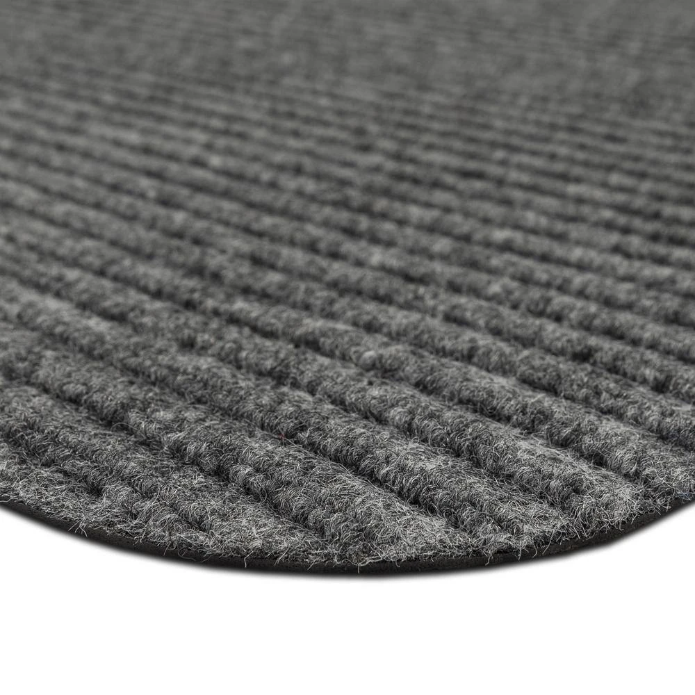 Striped Utility Mat Grey Indoor/Outdoor 24 in. x 36 in. Utility Door Mat by Mohawk Home 7 Striped Utility Mat Grey Indoor/Outdoor 24 in. x 36 in. Utility Door Mat by Mohawk Home - Image 5