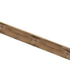 Heirloom Pine/Mountain Knot 94 in. L x 1/2 in. T x 7-3/8 in. W Vinyl Overlay Riser by Cap A Tread