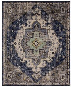 Pantaleone Indigo 8 ft. x 10 ft. Oriental Area Rug by Mohawk Home