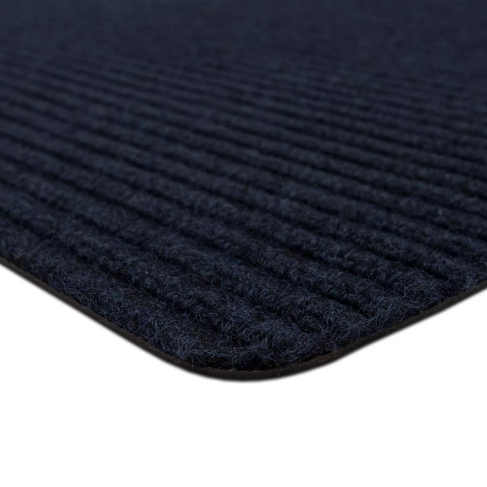 Striped Utility Mat Indigo Indoor/Outdoor 24 in. x 36 in. Utility Door Mat by Mohawk Home 7 Striped Utility Mat Indigo Indoor/Outdoor 24 in. x 36 in. Utility Door Mat by Mohawk Home - Image 5