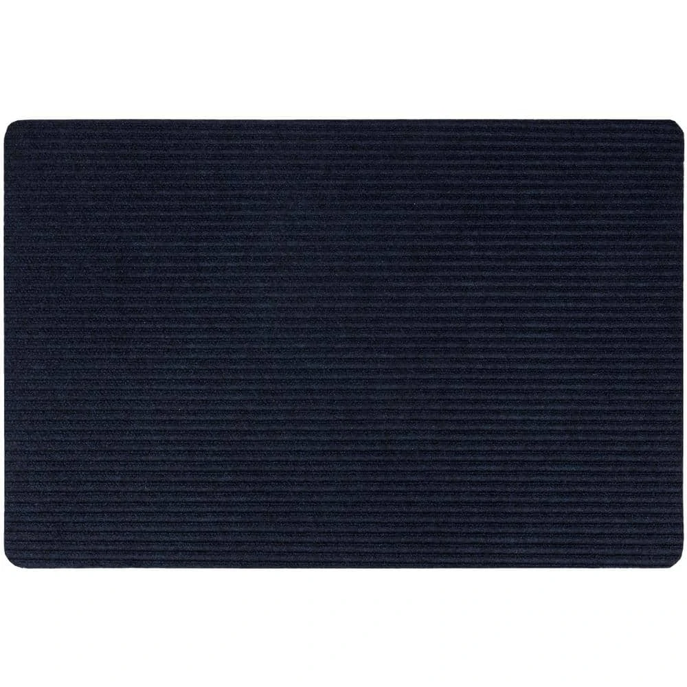 Striped Utility Mat Indigo Indoor/Outdoor 24 in. x 36 in. Utility Door Mat by Mohawk Home 3 Striped Utility Mat Indigo Indoor/Outdoor 24 in. x 36 in. Utility Door Mat by Mohawk Home